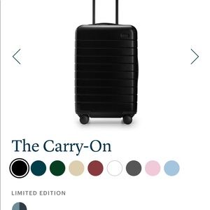 Black away carry on luggage